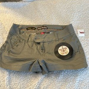 New with tags Size 9 shorts green/greyish